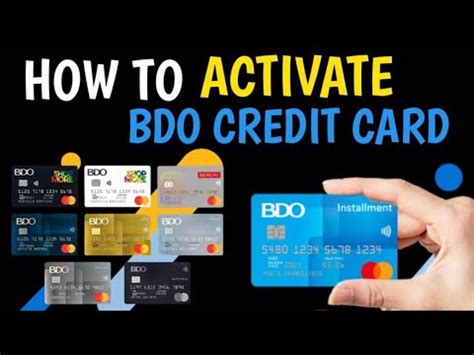 how to activate bdo credit card via text|How to Activate Your BDO Credit Card in 3 Easy Steps.